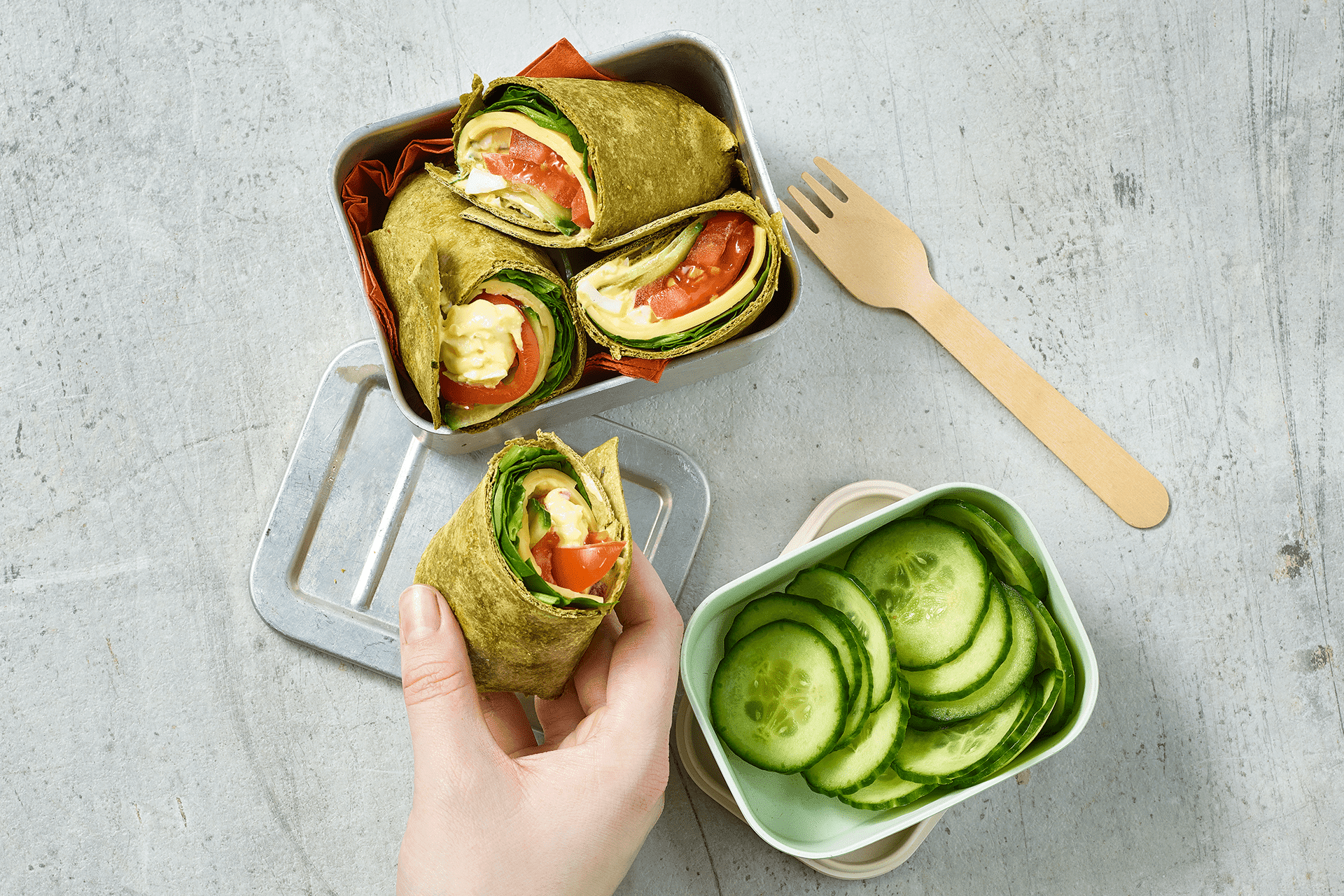 Spinazie lunchbox Spinazie lunchbox