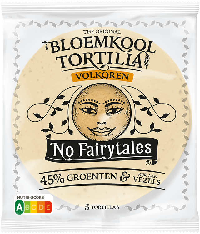 No Fairytales Bloemkool volkoren tortilla