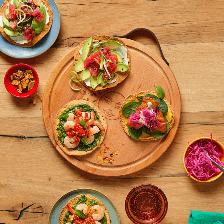 mini crispy chili vis borrelplank tacos